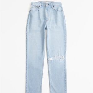 Abercrombie Curve Love Ultra High Rise 90s Straight Jean